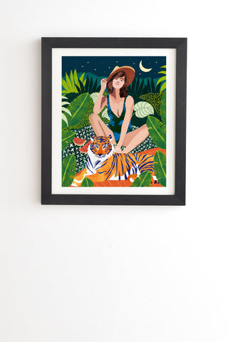 83 Oranges Living In The Jungle Black Framed Wall Art