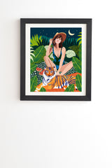 83 Oranges Living In The Jungle Black Framed Wall Art