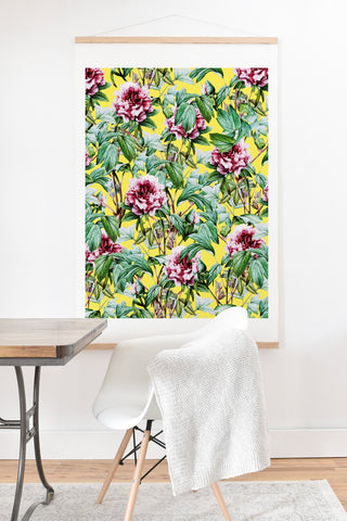 83 Oranges Yellow Flora Art Print And Hanger