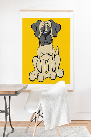 Angry Squirrel Studio Mastiff 35 Art Print And Hanger