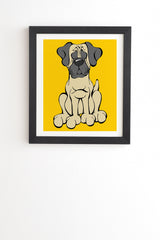 Angry Squirrel Studio Mastiff 35 Black Framed Wall Art