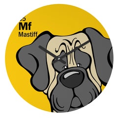 Angry Squirrel Studio Mastiff 35 Round Clock