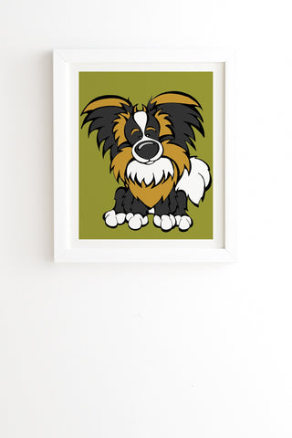 Angry Squirrel Studio Papillon 20 White Framed Wall Art