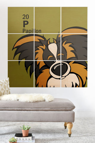 Angry Squirrel Studio Papillon 20 Wood Wall Mural