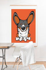 Angry Squirrel Studio Pembroke Welsh Corgi 8 Art Print And Hanger