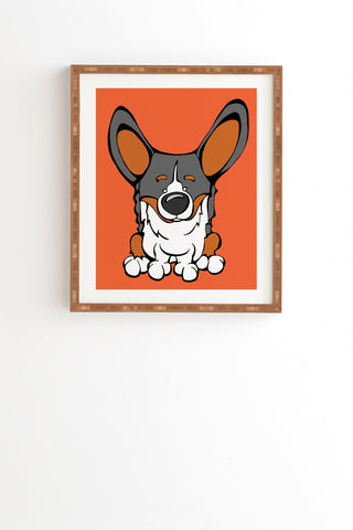 Angry Squirrel Studio Pembroke Welsh Corgi 8 Framed Wall Art