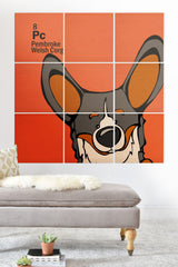 Angry Squirrel Studio Pembroke Welsh Corgi 8 Wood Wall Mural