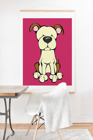 angry squirrel studio pit bull art print and hanger Angry Squirrel Studio Pit Bull Art Print And Hanger
