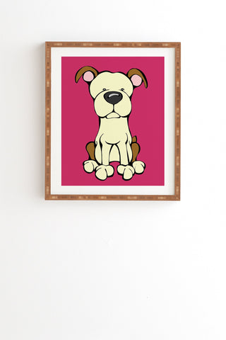 Angry Squirrel Studio Pit Bull Framed Wall Art