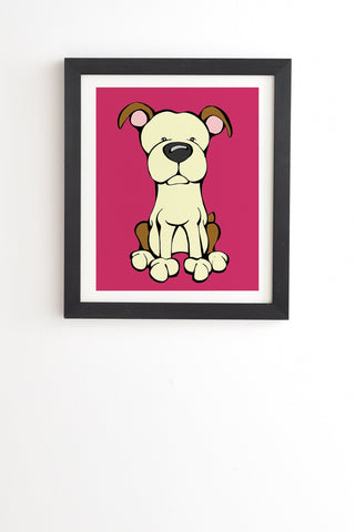 Angry Squirrel Studio Pit Bull Black Framed Wall Art