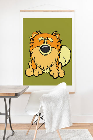 Angry Squirrel Studio Pomeranian 21 Art Print And Hanger