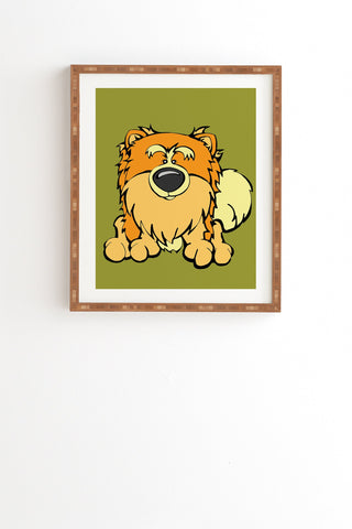 Angry Squirrel Studio Pomeranian 21 Framed Wall Art