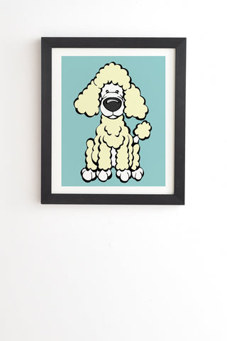 Angry Squirrel Studio Poodle 31 Black Framed Wall Art