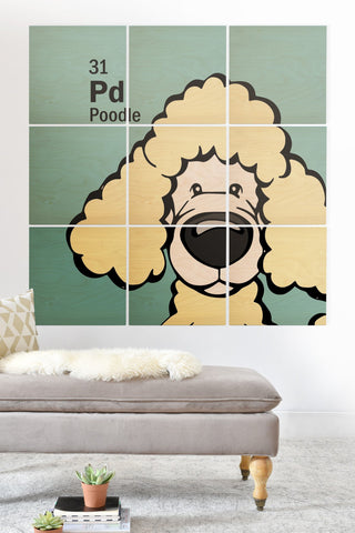 Angry Squirrel Studio Poodle 31 Wood Wall Mural