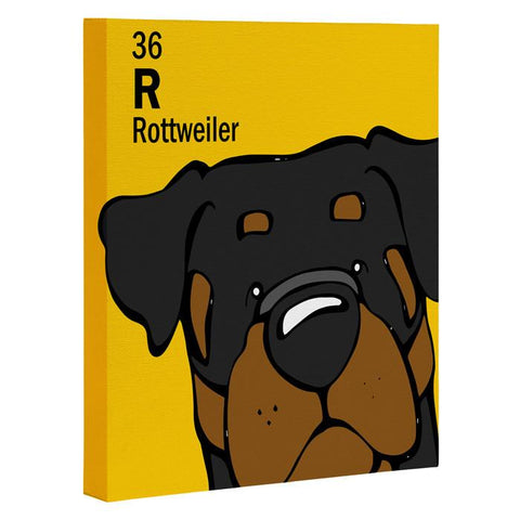 Angry Squirrel Studio Rottweiler 36 Art Canvas