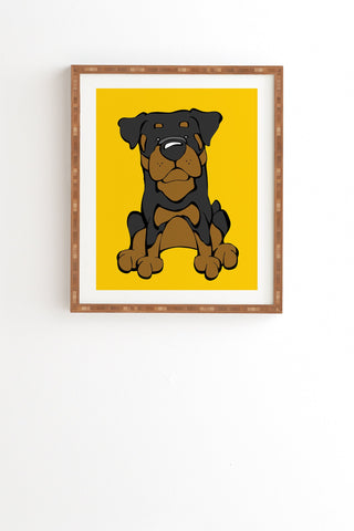 Angry Squirrel Studio Rottweiler 36 Framed Wall Art