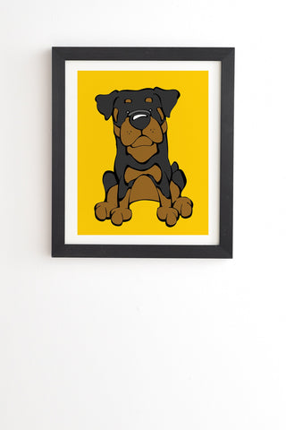 Angry Squirrel Studio Rottweiler 36 Black Framed Wall Art