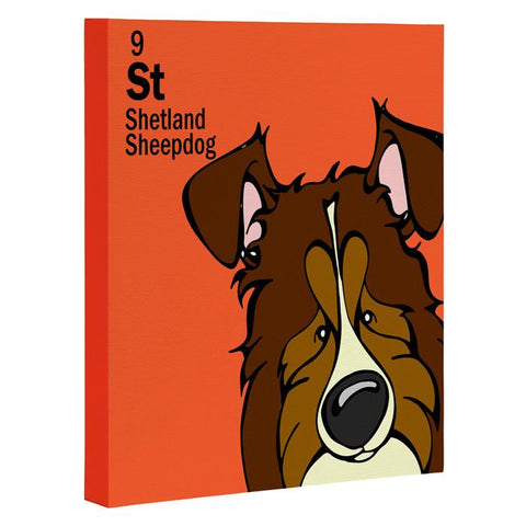 Angry Squirrel Studio Shetland Sheepdog 9 Art Canvas