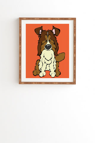 Angry Squirrel Studio Shetland Sheepdog 9 Framed Wall Art