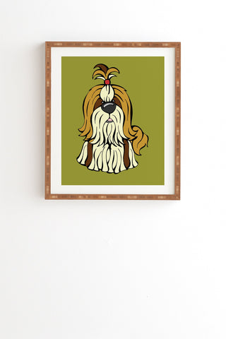 Angry Squirrel Studio Shih Tzu 30 Framed Wall Art