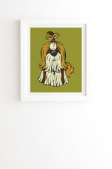 Angry Squirrel Studio Shih Tzu 30 White Framed Wall Art