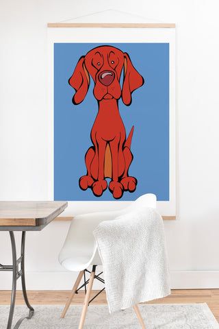 Angry Squirrel Studio Vizsla 33 Art Print And Hanger