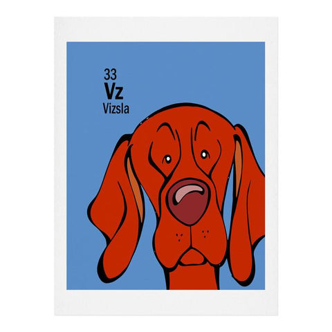 Angry Squirrel Studio Vizsla 33 Art Print