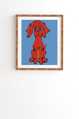 Angry Squirrel Studio Vizsla 33 Framed Wall Art