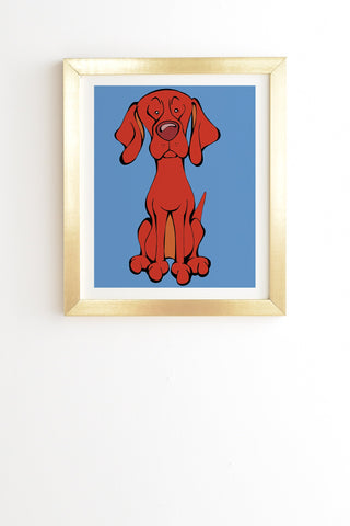 Angry Squirrel Studio Vizsla 33 Gold Framed Wall Art