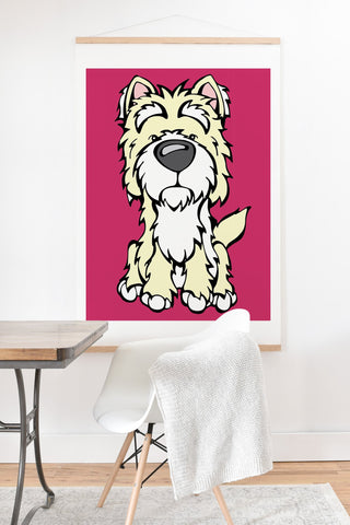 Angry Squirrel Studio Westie 40 Art Print And Hanger