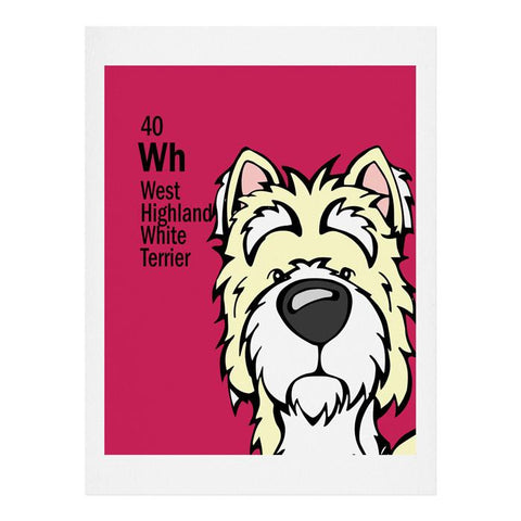 Angry Squirrel Studio Westie 40 Art Print