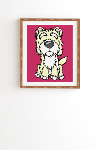 Angry Squirrel Studio Westie 40 Framed Wall Art