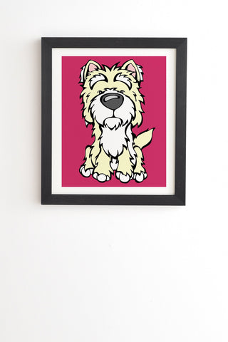 Angry Squirrel Studio Westie 40 Black Framed Wall Art