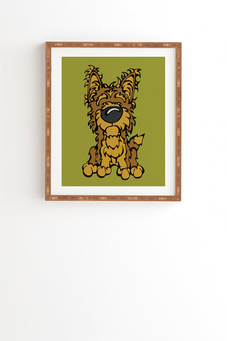 Angry Squirrel Studio Yorkshire Terrier 38 Framed Wall Art