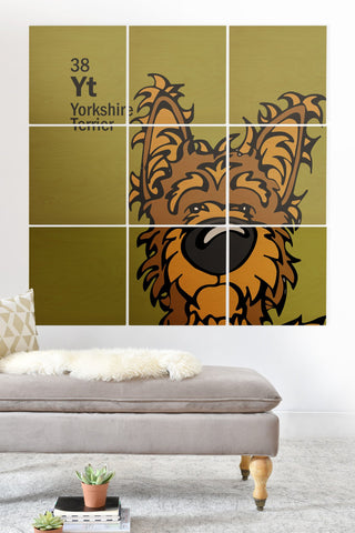 Angry Squirrel Studio Yorkshire Terrier 38 Wood Wall Mural