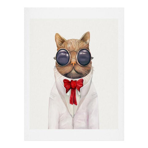 animal crew astro cat art print Animal Crew Astro Cat Art Print