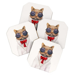 Animal Crew Astro Cat Coaster Set