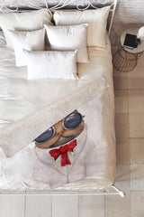 Animal Crew Astro Cat Fleece Throw Blanket