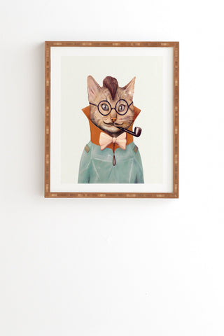 Animal Crew Eclectic Cat Framed Wall Art