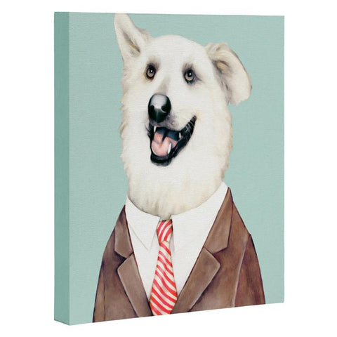 Animal Crew Happy Dog Art Canvas