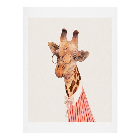 Animal Crew Lady Giraffe Art Print