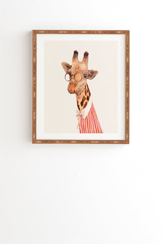 animal crew lady giraffe framed wall art Animal Crew Lady Giraffe Framed Wall Art