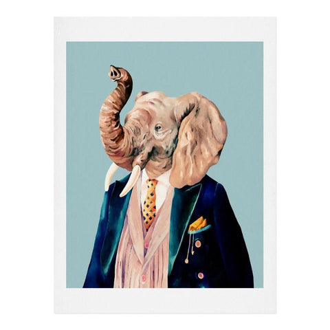 Animal Crew Mr Elephant Art Print