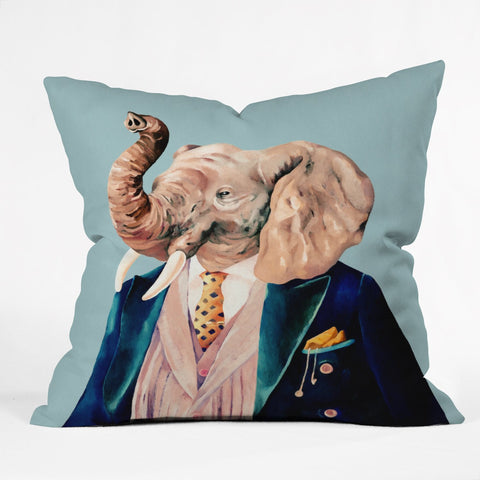 animal crew mr elephant throw pillow Animal Crew Mr Elephant Throw Pillow