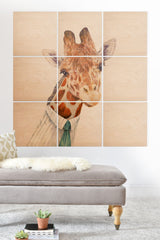 Animal Crew Mr Giraffe Wood Wall Mural