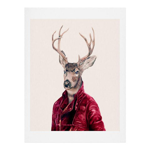 Animal Crew Red Deer Art Print