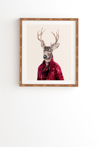 Animal Crew Red Deer Framed Wall Art