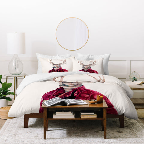 animal crew red deer duvet cover Animal Crew Red Deer Duvet Cover