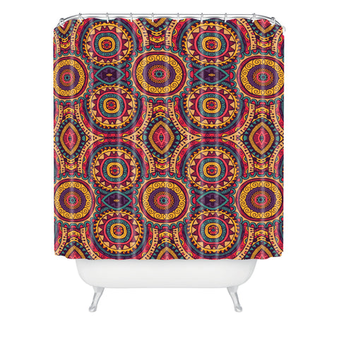 arcturus coral motif shower curtain Arcturus Coral Motif Shower Curtain