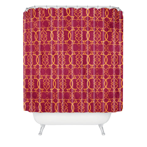 arcturus gold trellis shower curtain Arcturus Gold Trellis Shower Curtain